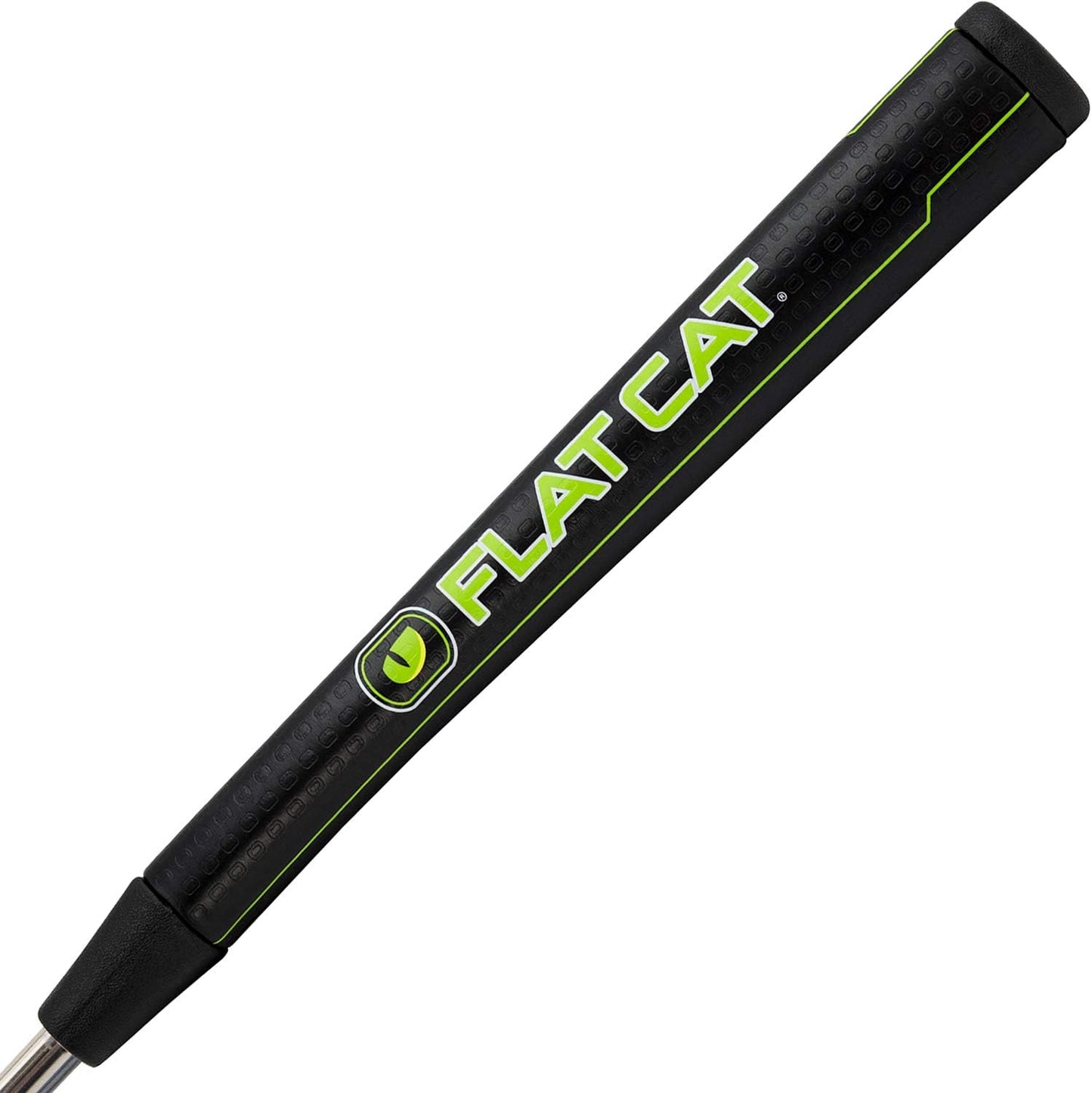 FLAT CAT Pistol Putter Grip Standard 8733, Oversized Traditional Shape Golf Grip, Butt End of The Grip is Rounded and Tapers Into A Flat Top, 12.2”L X 1.37”W, Weighs 79g