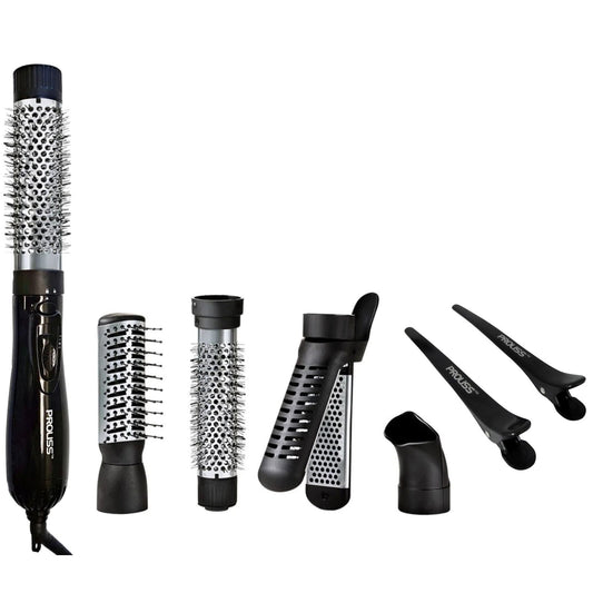 AirStyler 4-in-1 Interchangeable Styling Set w/ Sectioning Hair Clips