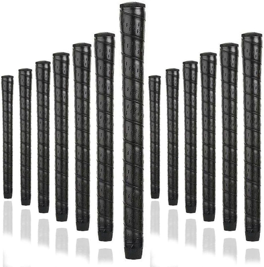 Karma Synthetic Wrap Midsize Golf Grips & Grip Kit for Men, Soft Comfortable Lightweight Polyurethane Replacement Golf Club Grips