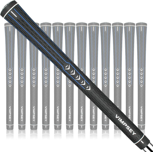 Rubber Golf Grips ,Set of 13 Grips ,Innovative Texture Control,High Feedback, All-Weather Firm Control, Options of 4 Colors,Standard/Midsize, Rubber Golf Club Grips for Men