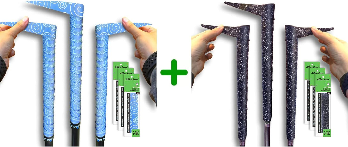 ALIEN PROS 6 Pack Blue Clouds & Magic Mix Golf Grip Wrapping Tapes - ReGrip in 1 Minute
