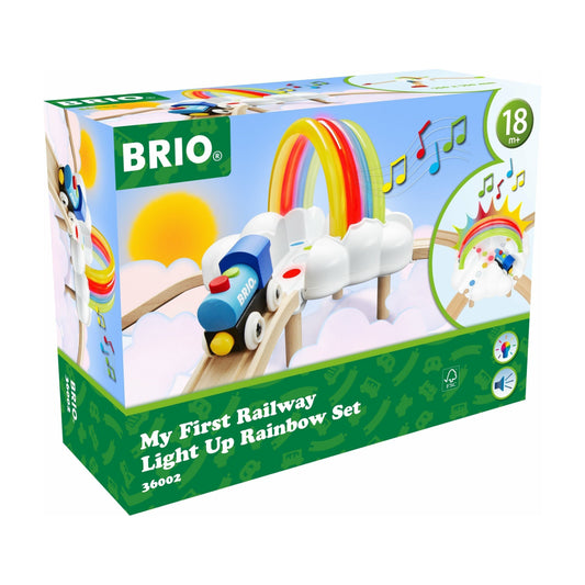BRIO My First Railway Light Up Rainbow Set