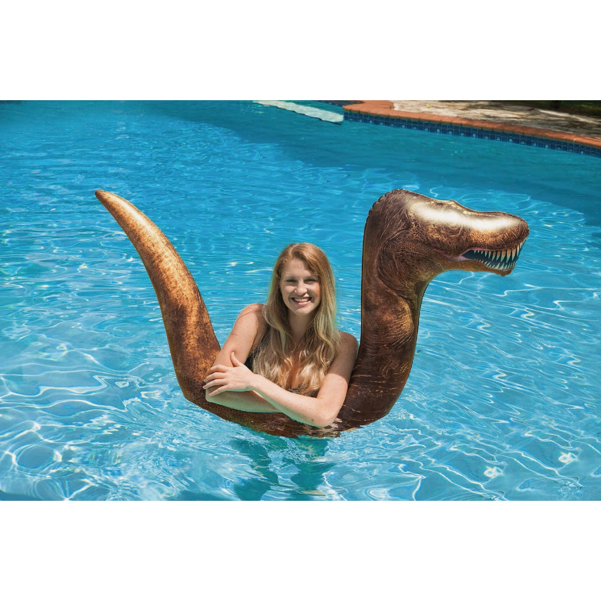 PoolCandy T-Rex Ride-On Noodle Pool Float