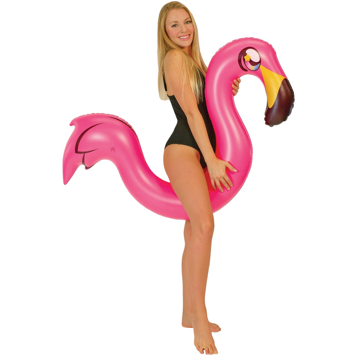 PoolCandy Flamingo Ride-On Noodle Pool Float