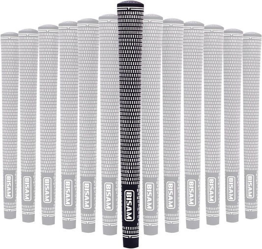 BISAM 1 Golf Club Grips 13 Packs, Multi-Compound Rubber Golf Grip Midsize, Four Colors Available, Easy Installation