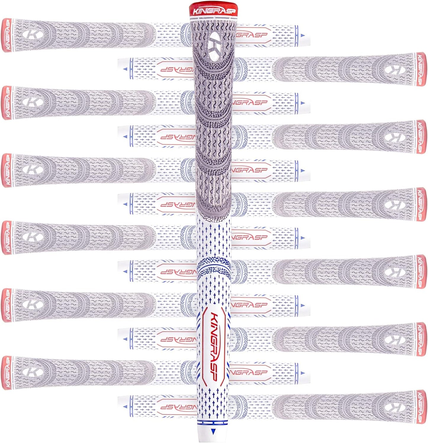 Golf Grips 13 Pack |，Compound Hybrid Rubber Golf Club Grips, Standard/Midsize6Colors Available