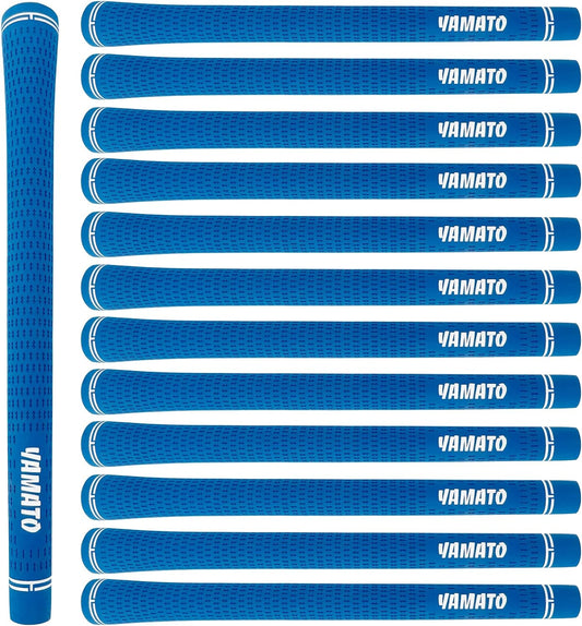 yamato Black Nature Rubber Golf Grips Set Packed with 8/9/13 Piece Junior/Midsize/Jumbo Golf Club Grips,All Weather Golf Grip