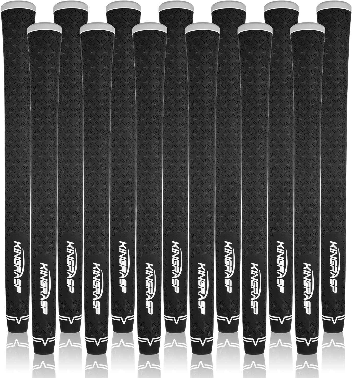 Multi Compound Golf Grips，13 Grips Set,Soft Rubber Golf Clubs Grips, Anti-Slip Ecological Cotton Yarn Thread Technology,Midesize Standard Size,6 Colors Optional