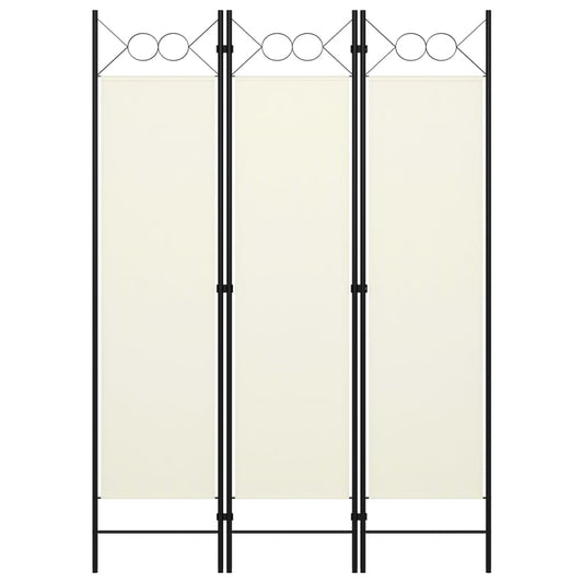 -Panel Room Divider Cream 47.2&quot;X70.9&quot;