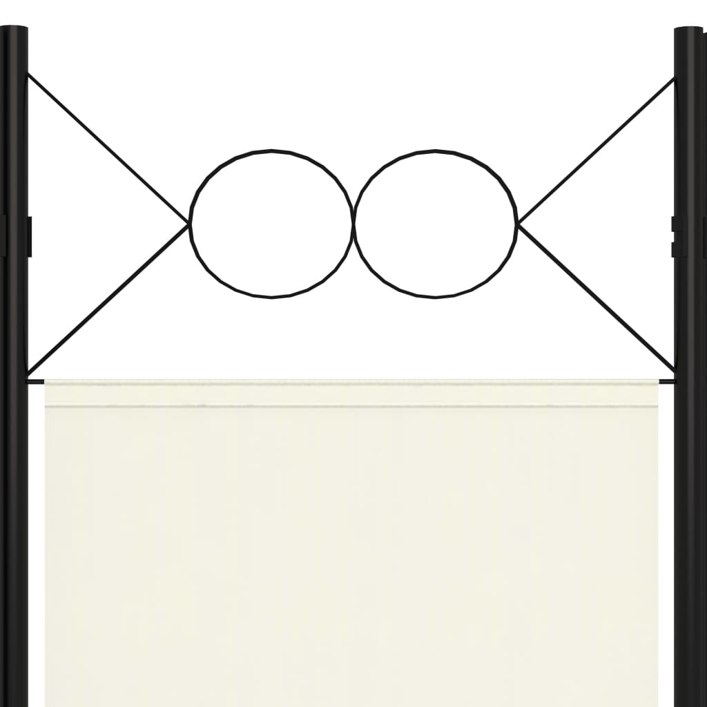 -Panel Room Divider Cream 47.2&quot;X70.9&quot;