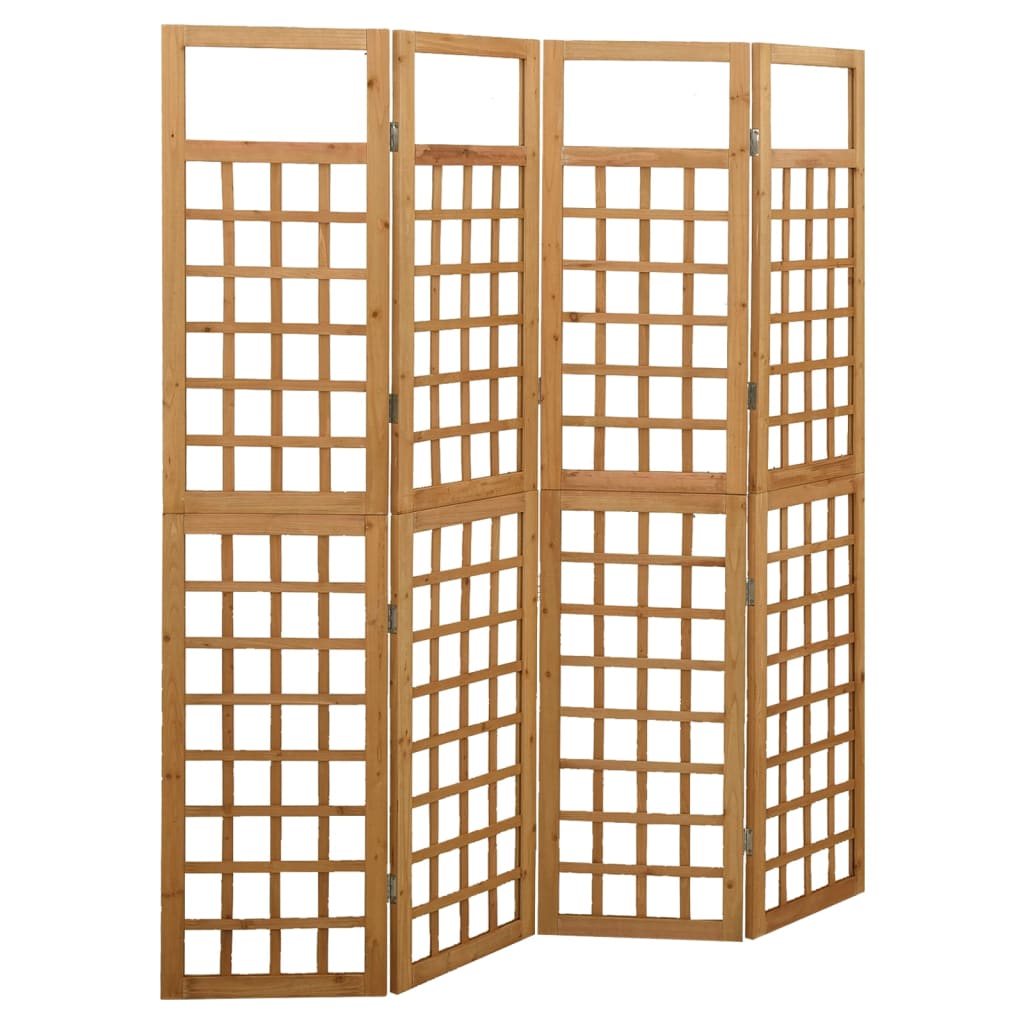 3-Panel Room Divider/Trellis Solid Fir Wood