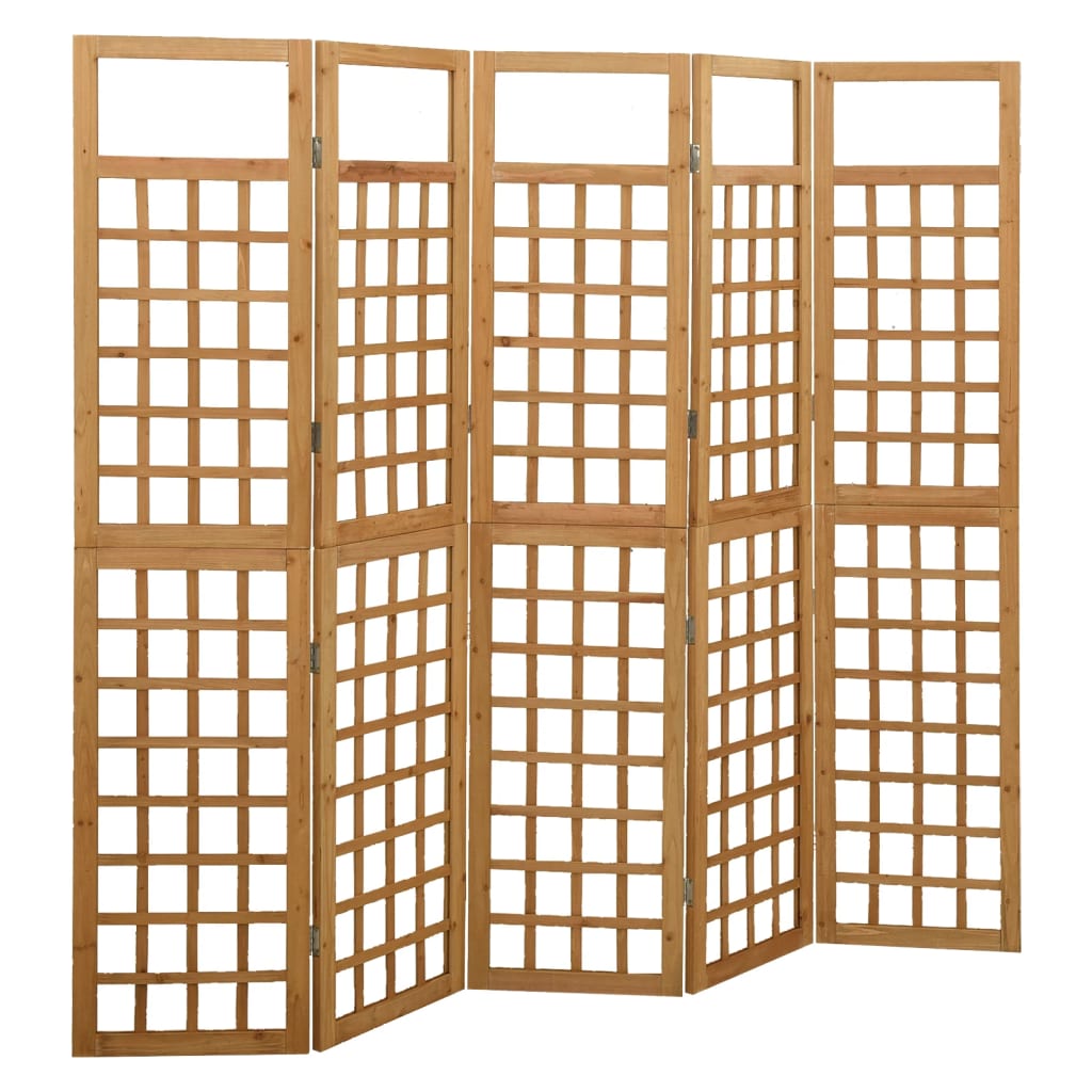 3-Panel Room Divider/Trellis Solid Fir Wood