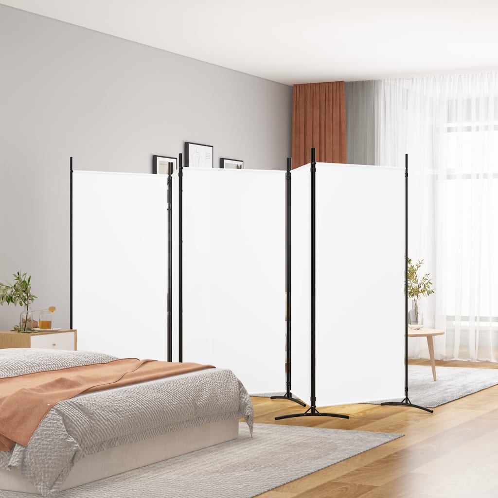 3-Panel Room Divider White