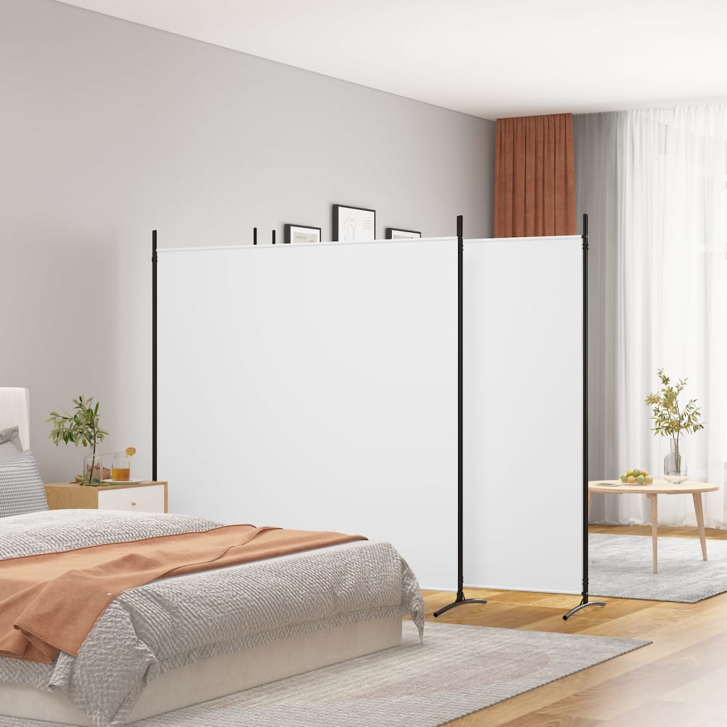 -Panel Room Divider White