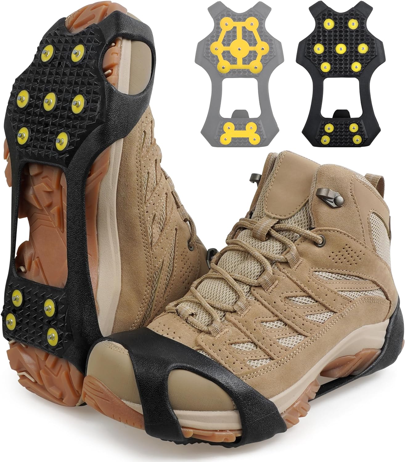 Ice Snow Cleats for Shoes and Boots Walk Traction Cleats Ice Crampon Non-Slip Overshoe for Men Women Winter Walking on Snow and Ice