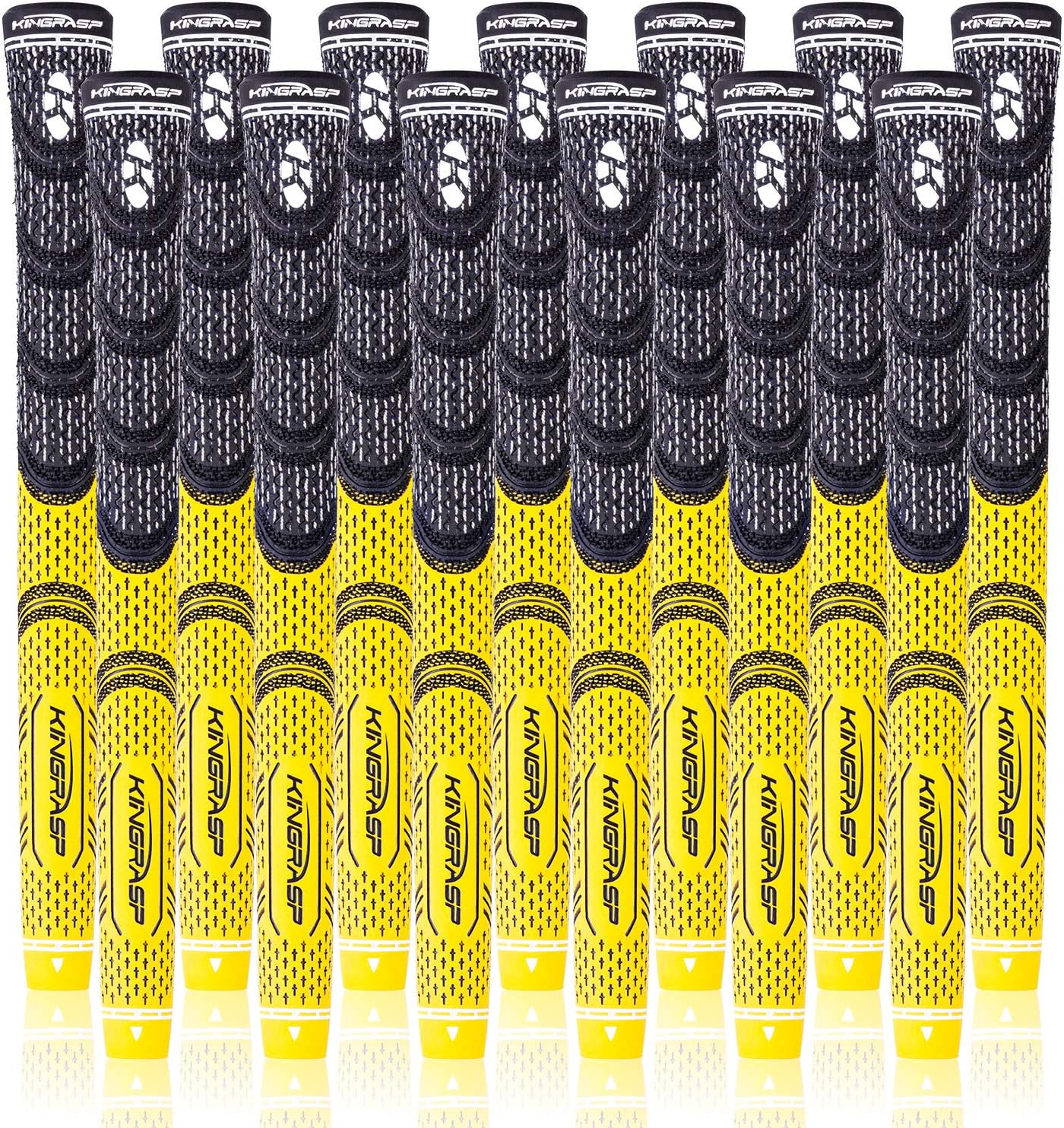 KINGRASP Golf Grips, Standard/Midsize, Golf Grips Set of 13(Free 13 Tapes), Anti-Slip Rubber Golf Club Grips, 8Colors Optional