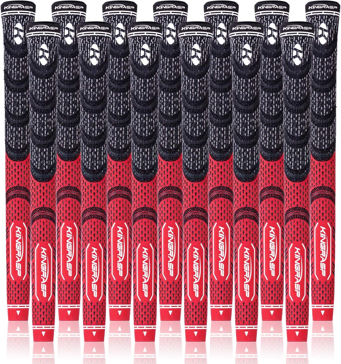 KINGRASP Golf Grips, Standard/Midsize, Golf Grips Set of 13(Free 13 Tapes), Anti-Slip Rubber Golf Club Grips, 8Colors Optional