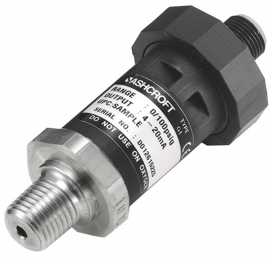 Ashcroft Pressure Transmitter,0 to 30 psi,1/4 in G17M0242EW30#
