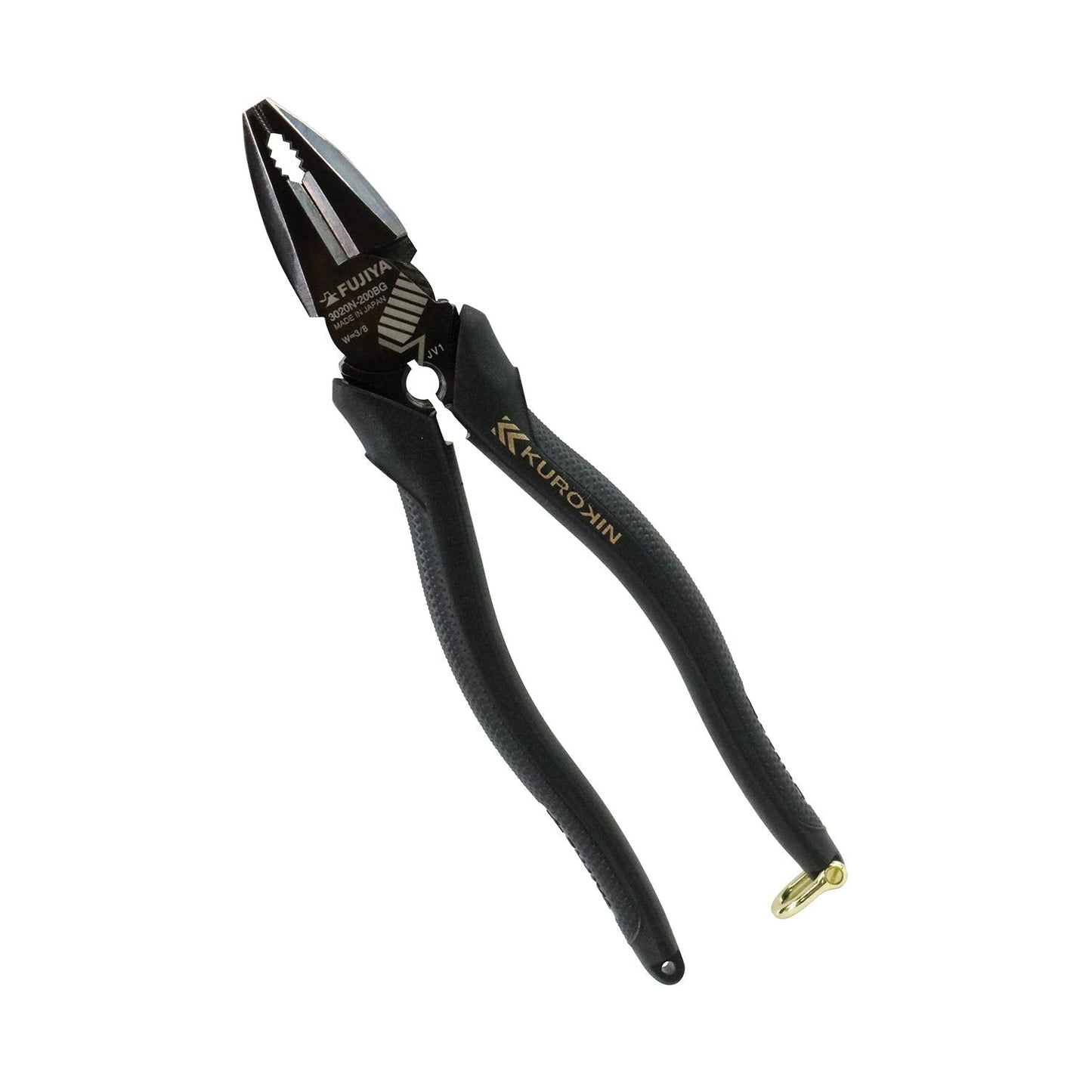 FUJIYA KUROKIN 3020N-200BG 200mm Highleverage Side Cutting Pliers Burr treatment
