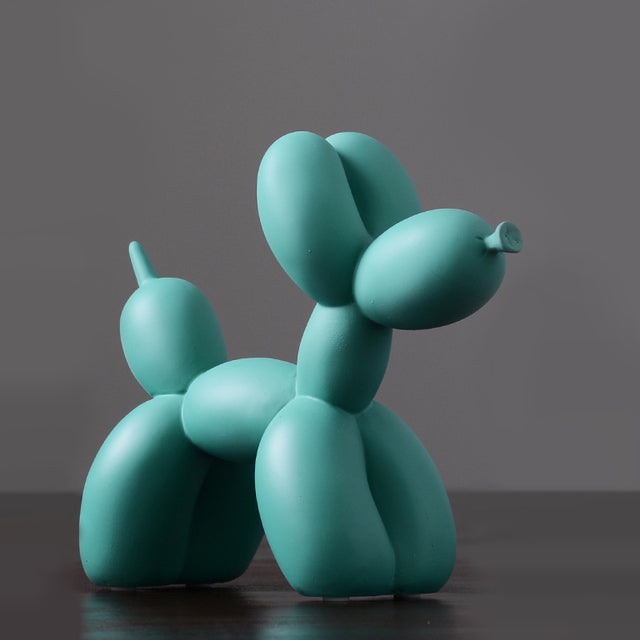 Green dog figure