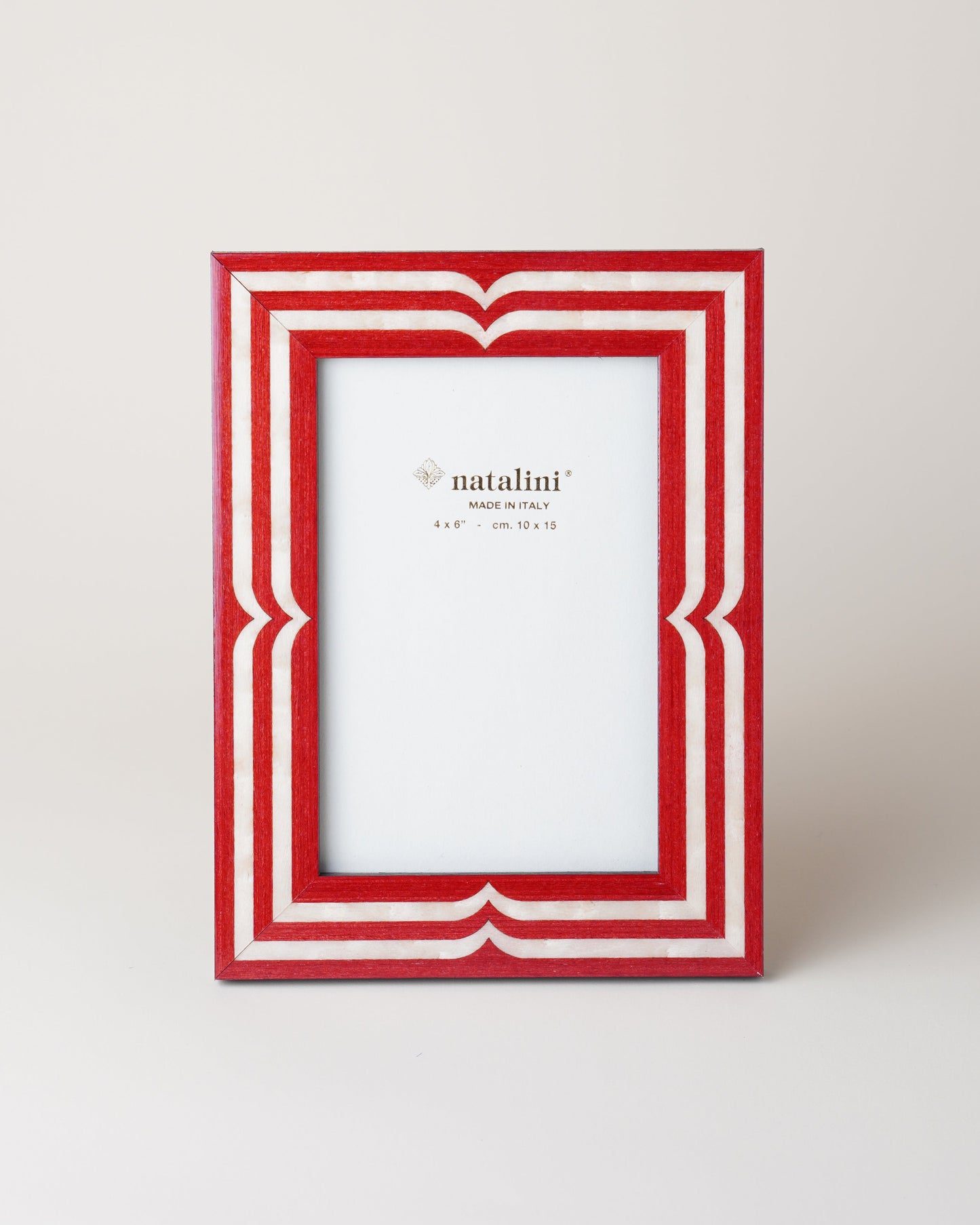 Bellagio Red/White Frame 10x15cm