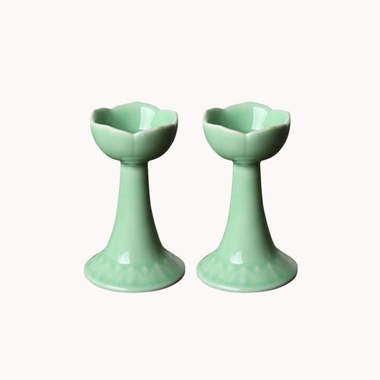 Green  Alexia candle holder set