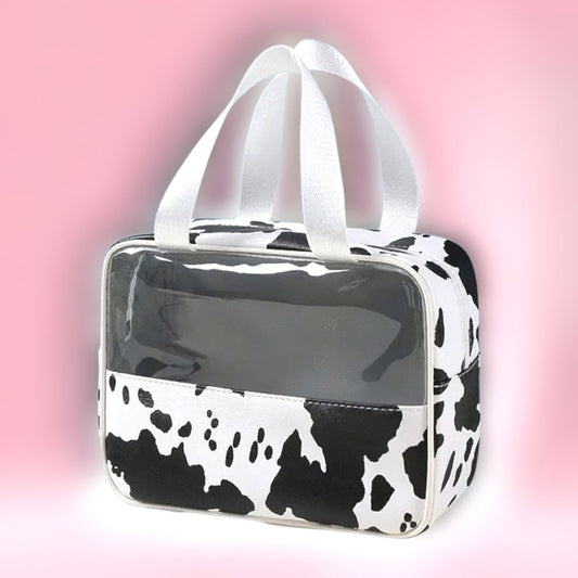 Cow Print Makeup Bag
