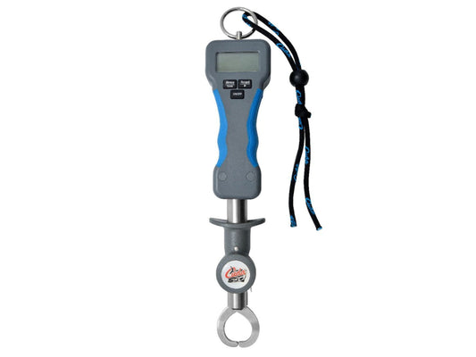 Cuda Digital Grip and Weigh with Lanyard, Blue/Grey, 13in