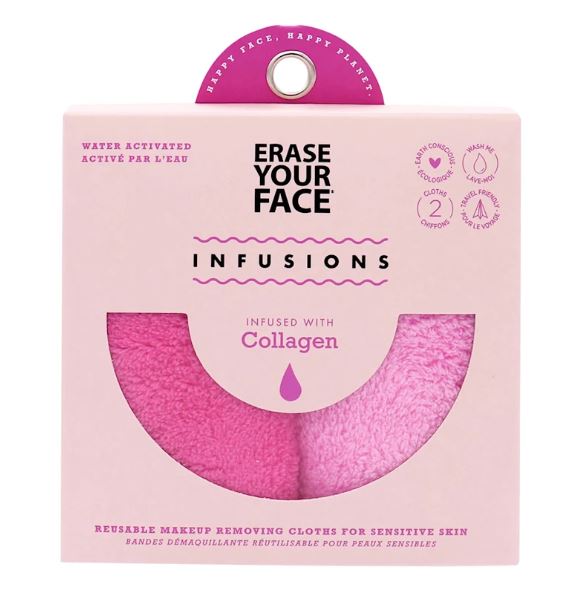 Danielle Erase Your Face Makeup Removing Cloths Infused with Collagen