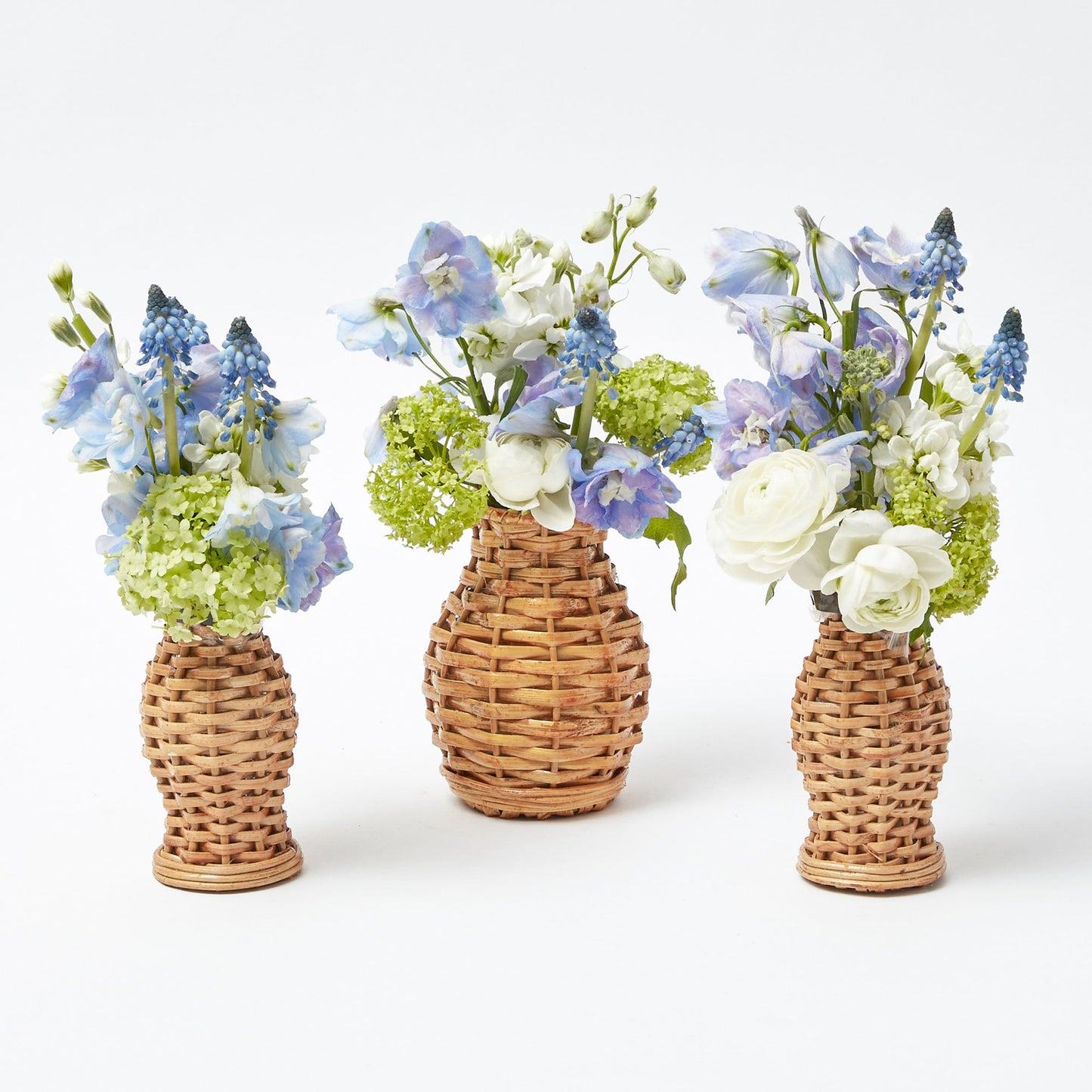 Mini Natural Rattan Vase (Set of 3)