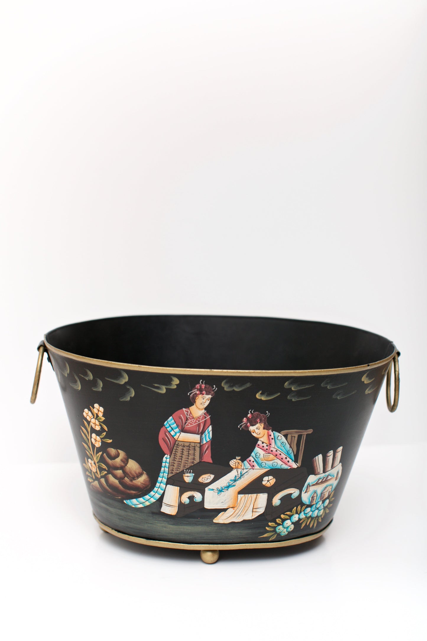 The Toleware Oval Planter
