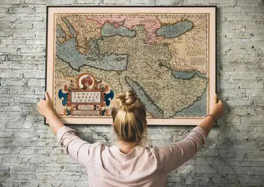 Map of Turkish Empire 1623| Gerardus Mercator| Map Wall Decor