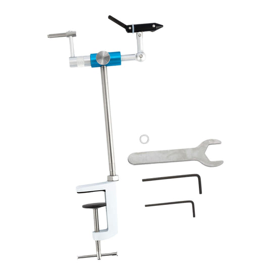 Miulika Fly Tying Vise Desktop Fly Tying Vise Adjustable Rotatable Lure Making Tool for Travel DIY Lure Maker Smooth files Tying Tool