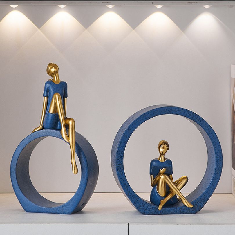 Modern Resin Abstract Desktop Girl Ornament