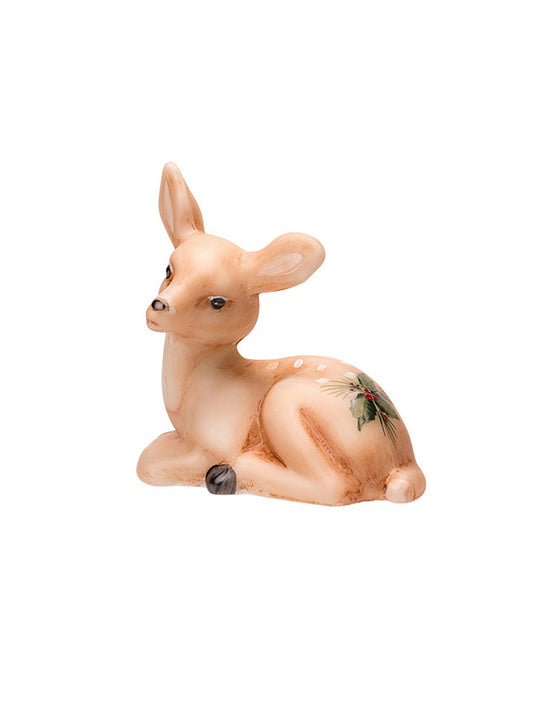 Mosser Glass Fawn with Holly