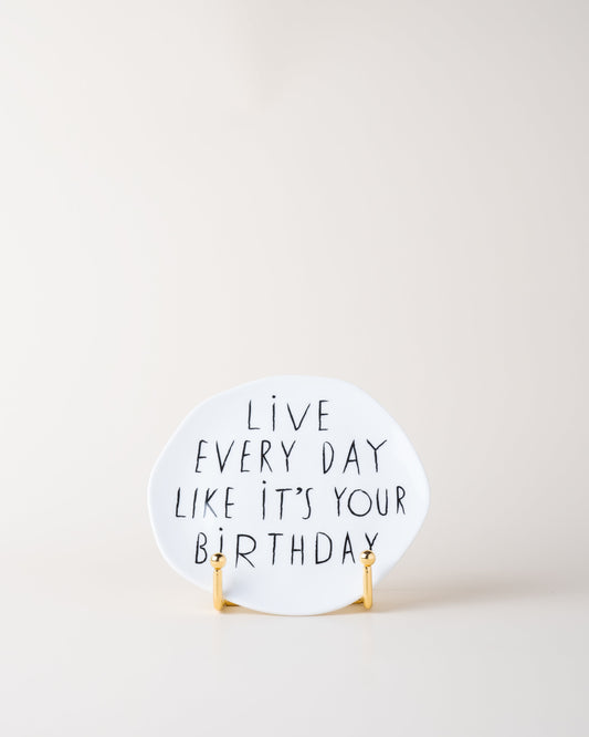 Plate/Live Every Day D14cm