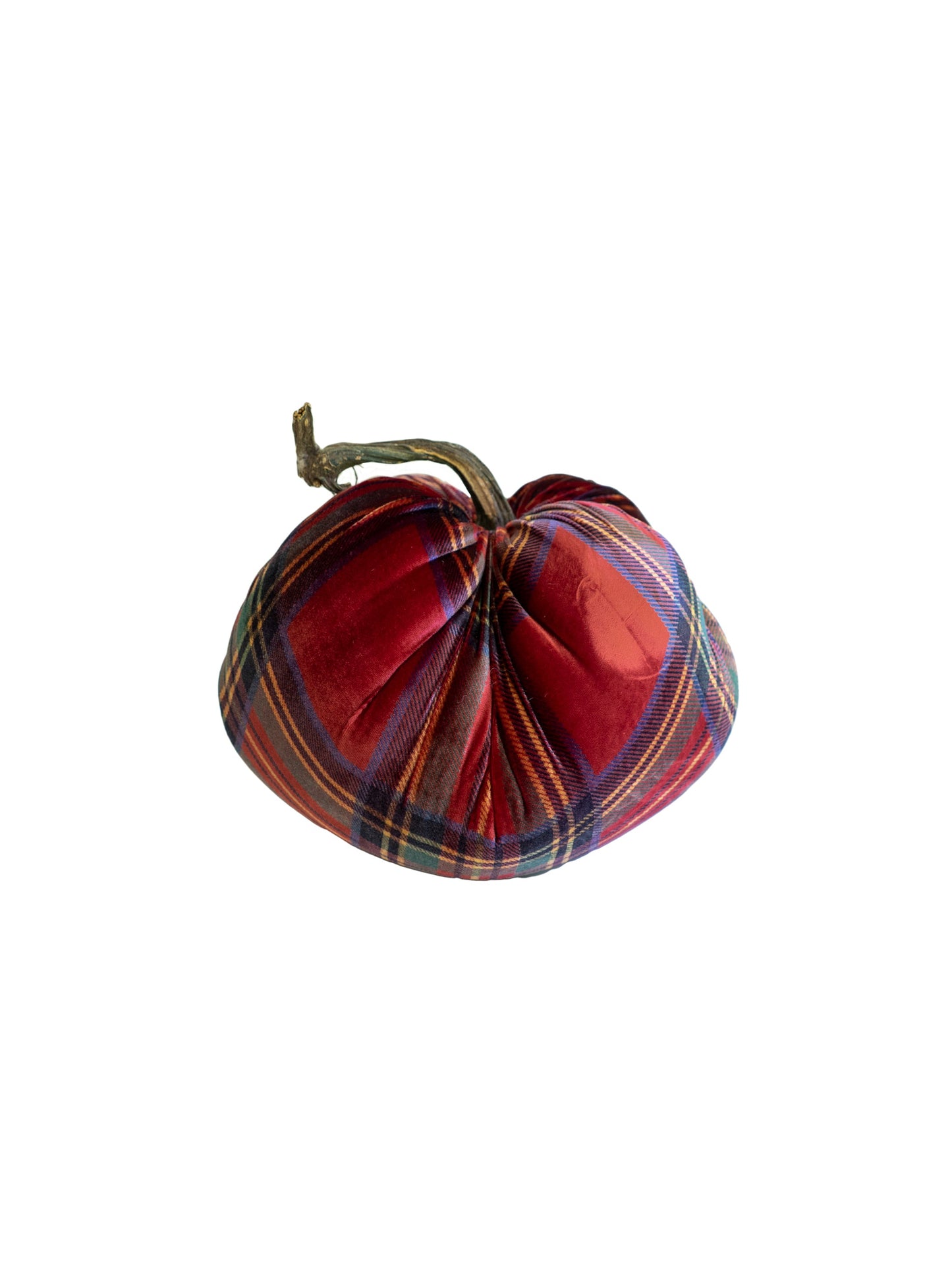 Plush Pumpkin Plaid Red 13" Weston Table