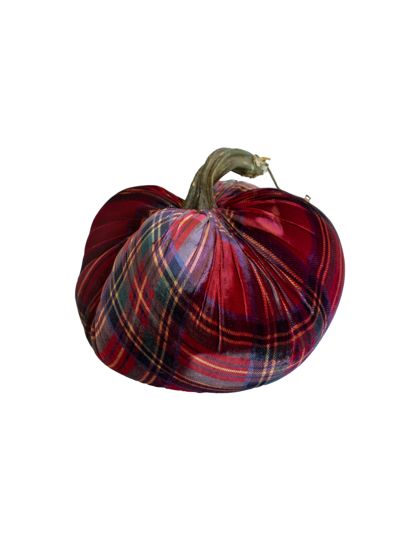 Plush Pumpkin Plaid Red 15" Weston Table