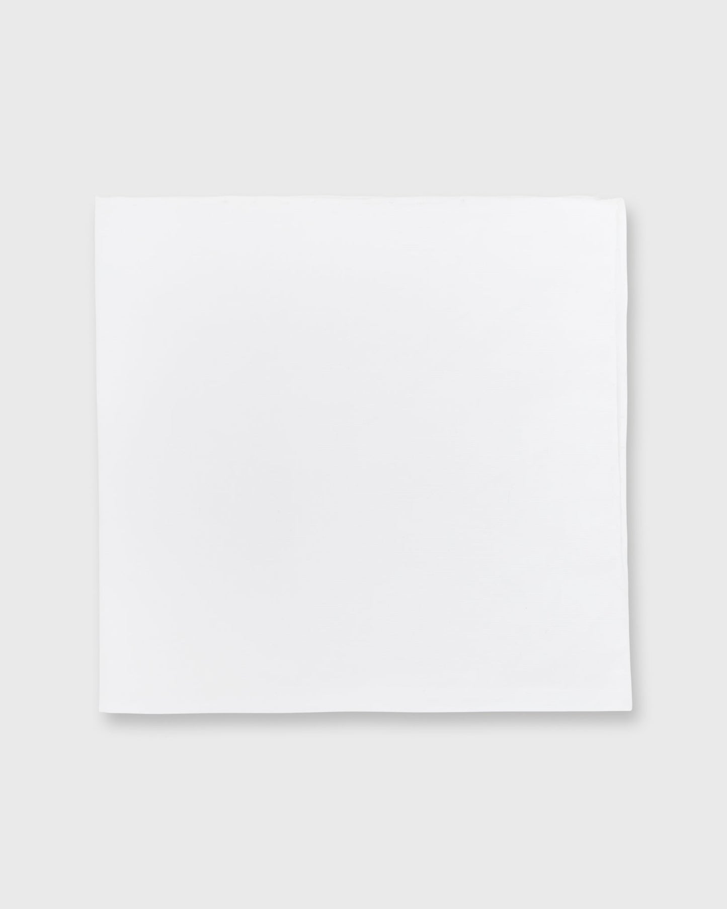 Hand-Rolled Pocket Square in White Cotolino