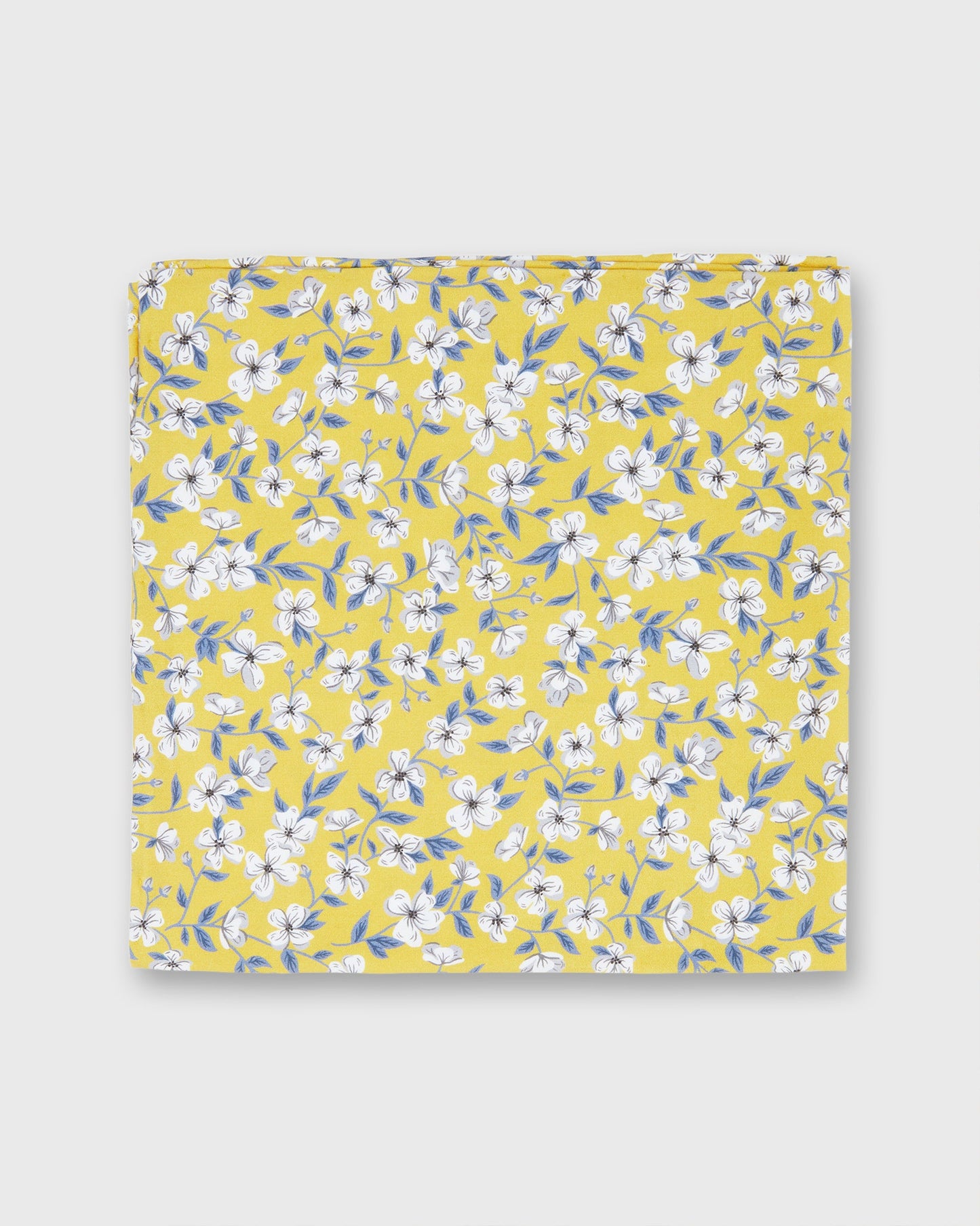 Cotton Print Pocket Square in Marigold Peach Blossom Liberty Fabric