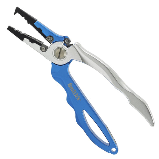 SMITH'S REGALRIVER 50966 FISHING PLIERS WITH SHARPENER BLUE