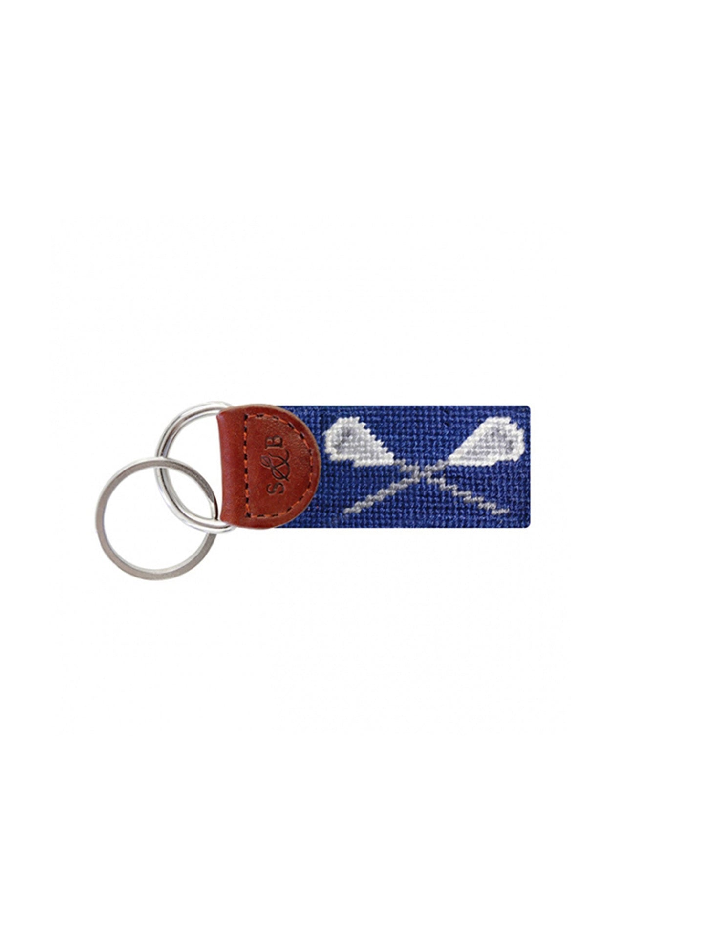 Smathers & Branson Lacrosse Needlepoint Key Fob