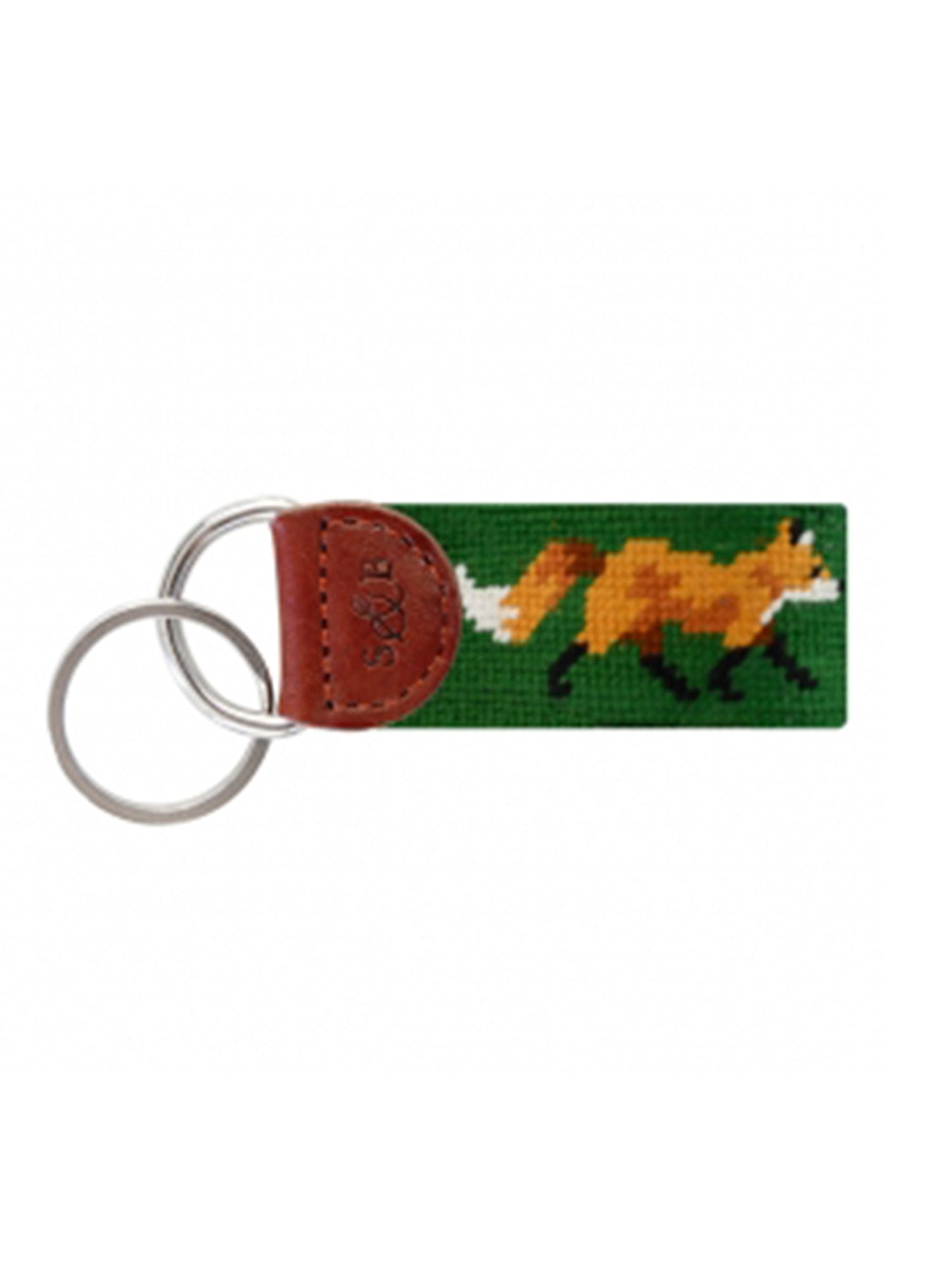 Smathers & Branson Needlepoint Key Fob Fox