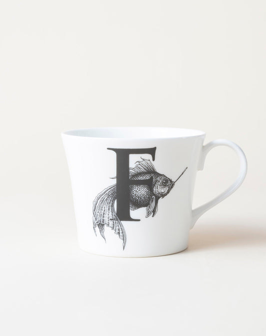 Fish on Fag Break Mighty Alphabet Mug