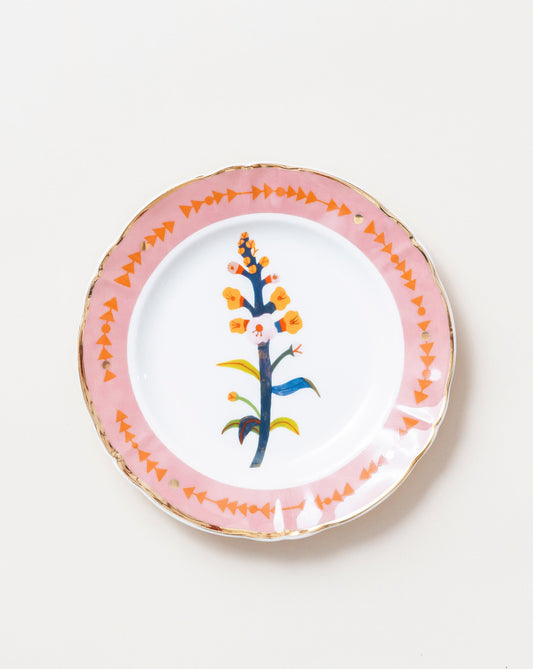 Dessert Plate/Flower Pink D20.5cm