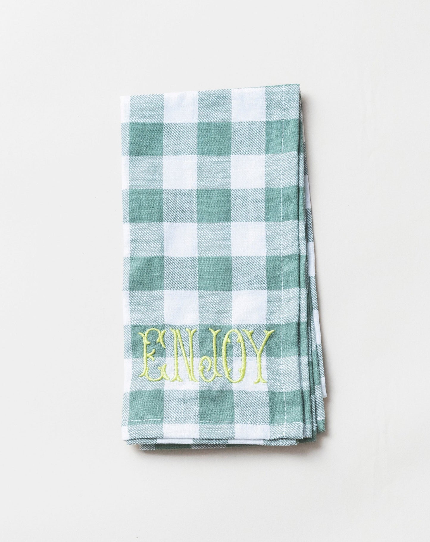 Embroidered Napkin/Enjoy