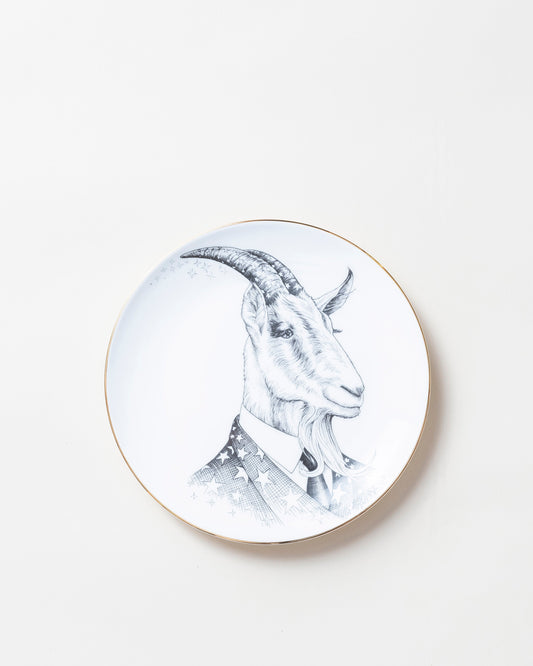Capricorn Zodiac Plate D21cm