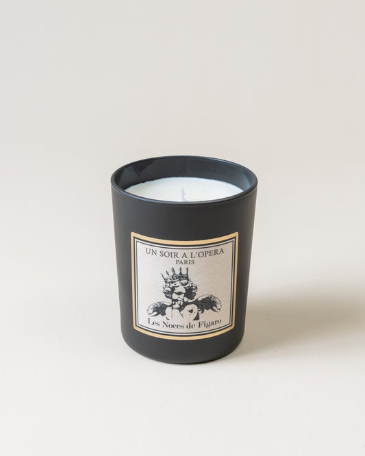 Cherub Glass Candle