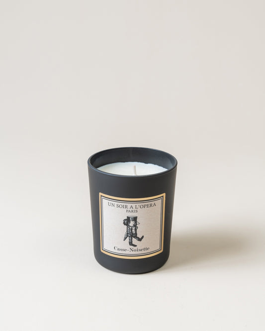 Nutcracker Glass Candle