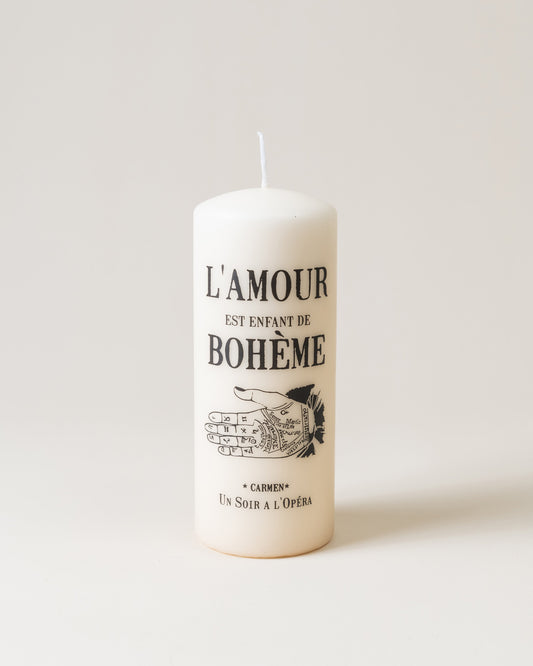 Carmen Ivory Pillar Candle